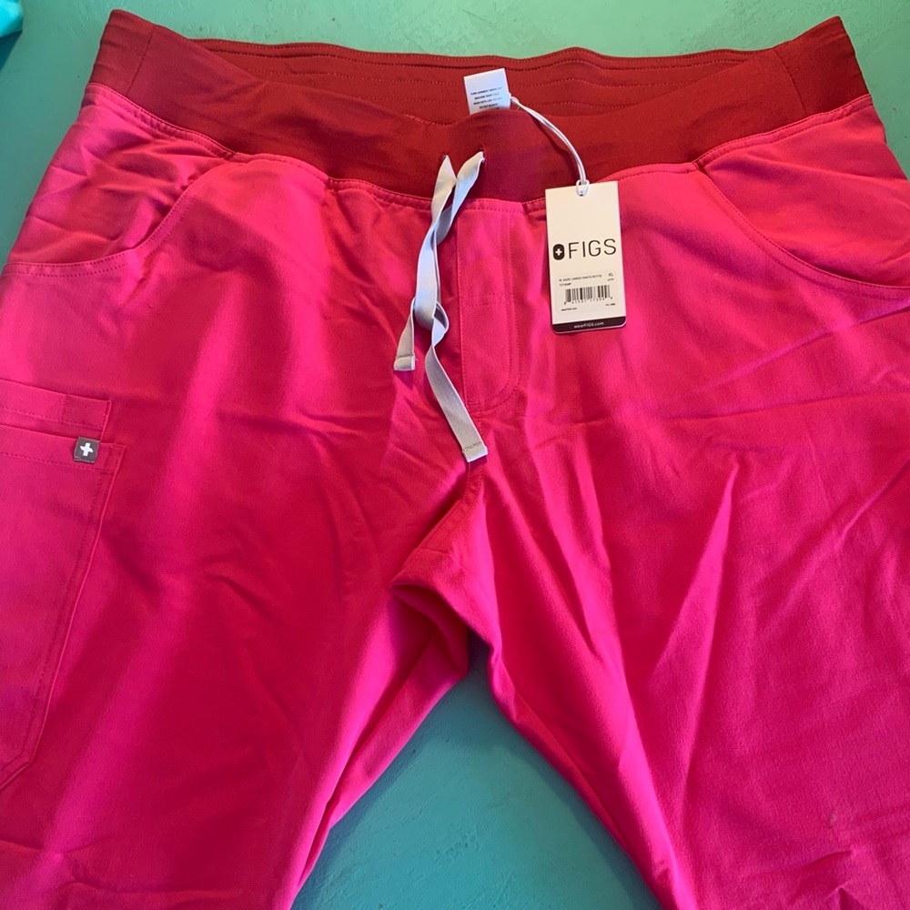 Figs- Kade Scrub pants, shocking pink, size XL petite